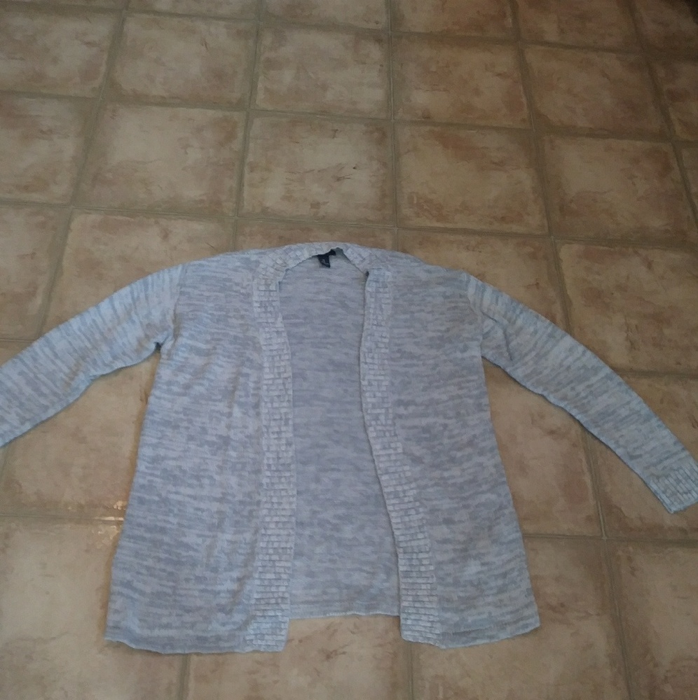 Women's blue and white Gap cardigan